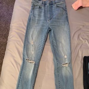 High waisted Abercrombie & Fitch cut jeans